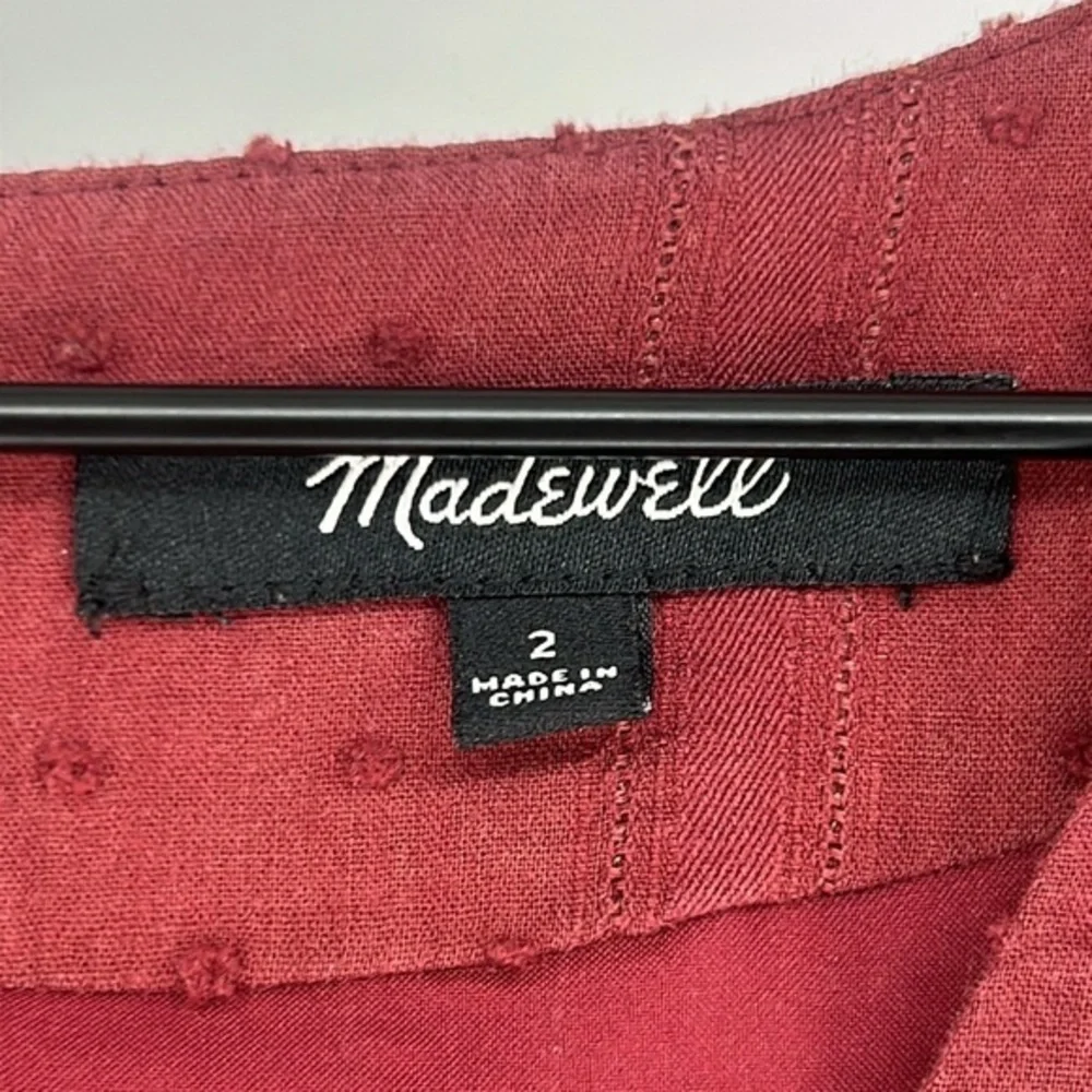 Madewell Burgundy Mini Dress - Picture 4 of 12